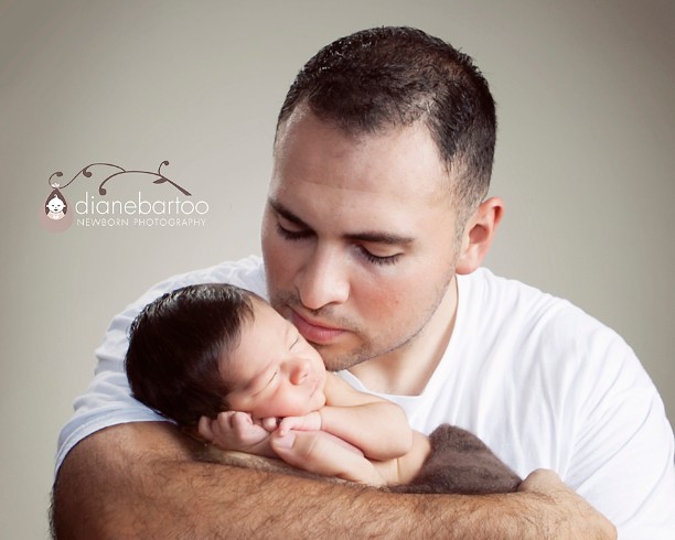 Newborn boy with dad Priverside