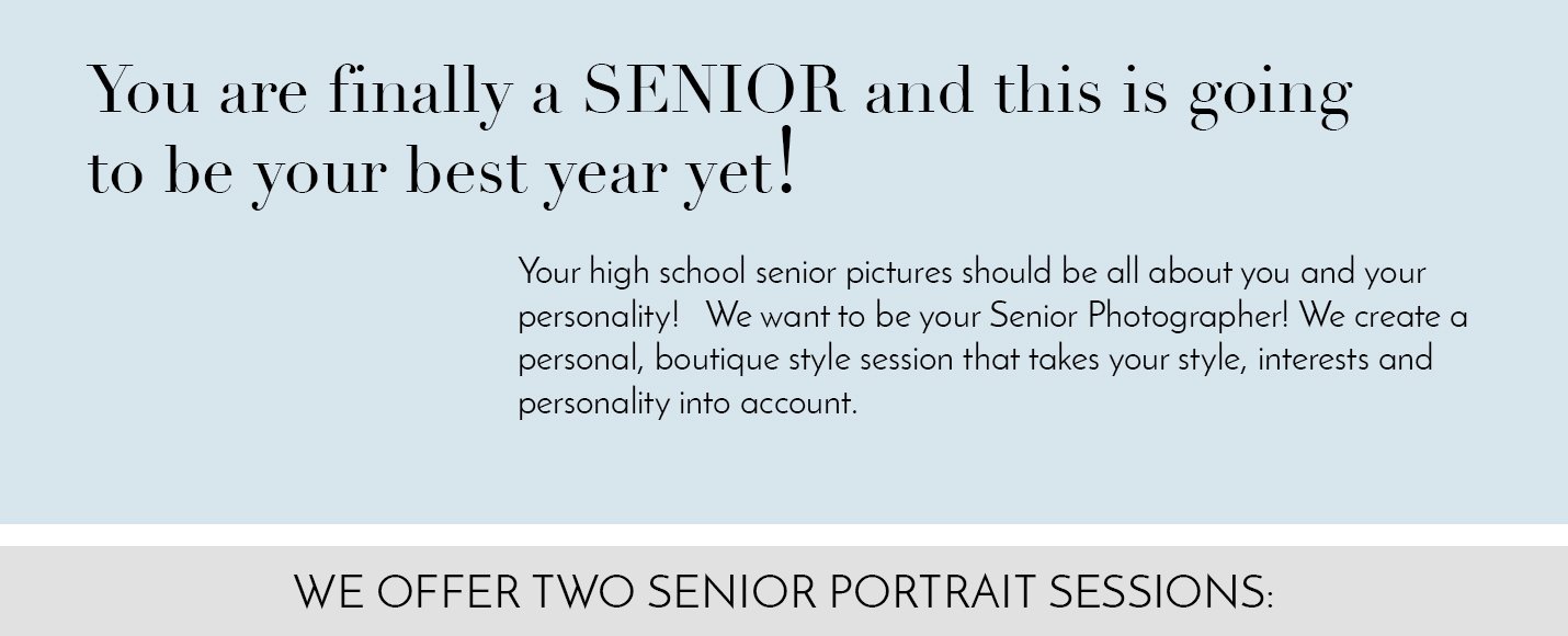 You are finally a SENIOR and this is going to be your best year yet!