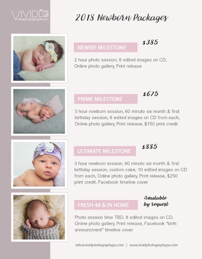 maternity and newborn photography packages near me