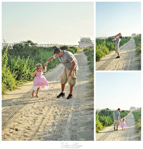 father daughter photos beach pier photo