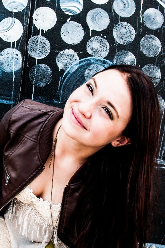 Senior Portraits with Robin in front of street art