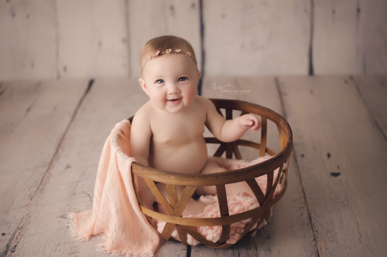 M's 4th Of July Cake Smash With Beth Galligan Boston First Birthday Photographer