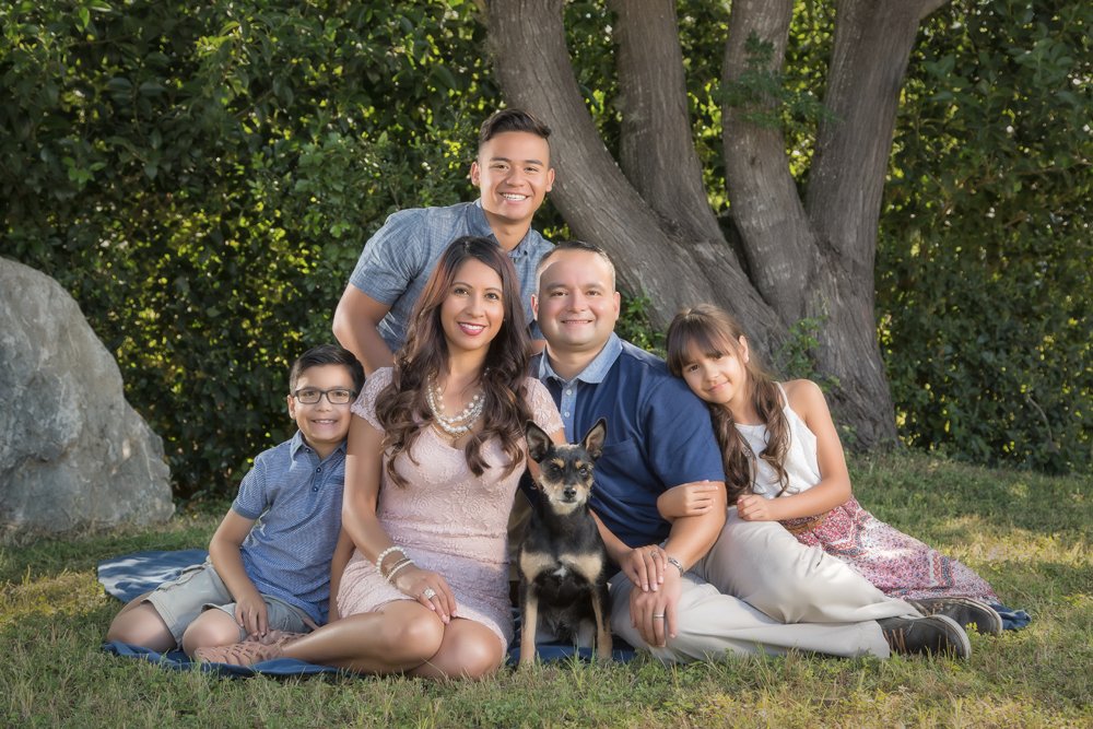 San Antonio family portrait in local Texas location