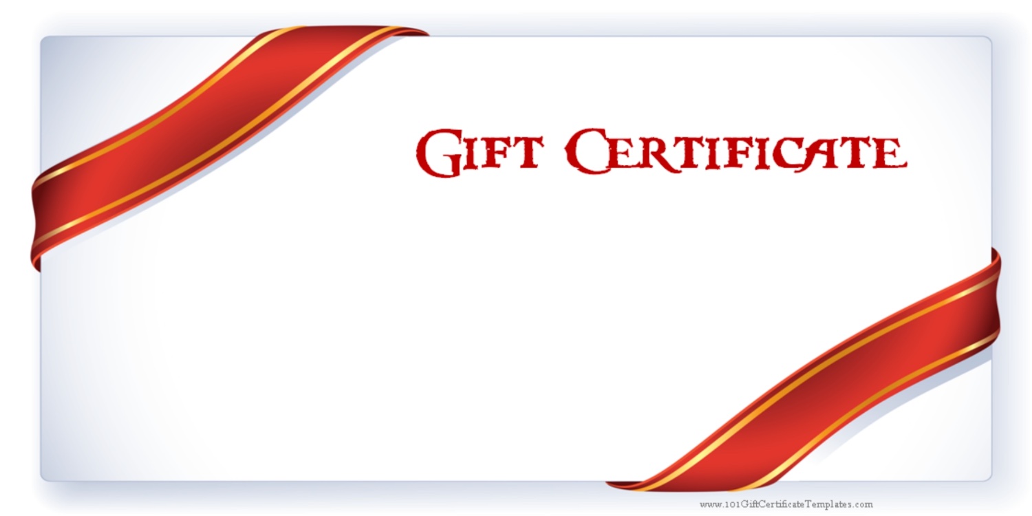 Gift Certificate Order Form