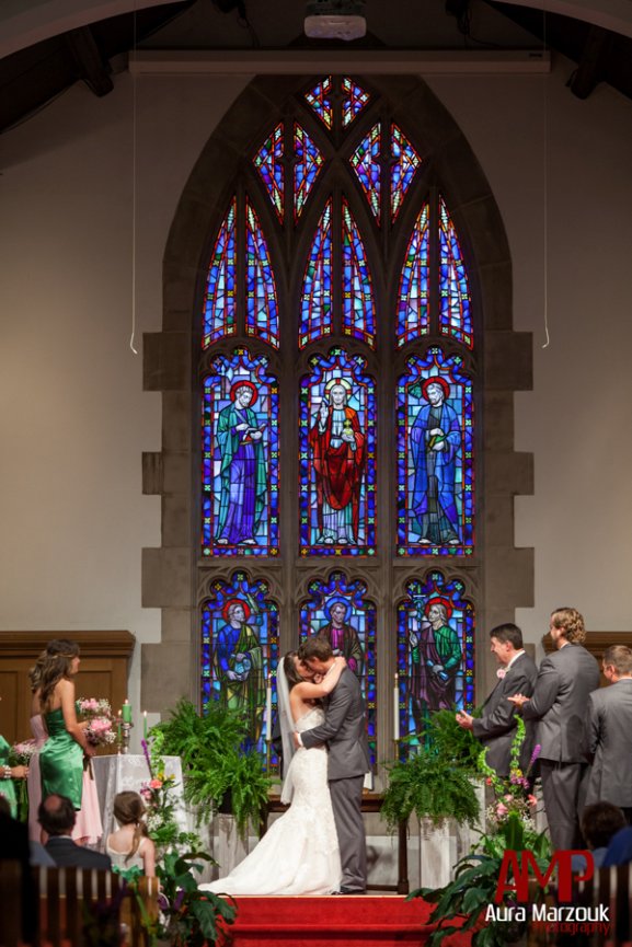 Reynolda Presbyterian wedding photography in Winston Salem. © Aura Marzouk Photography