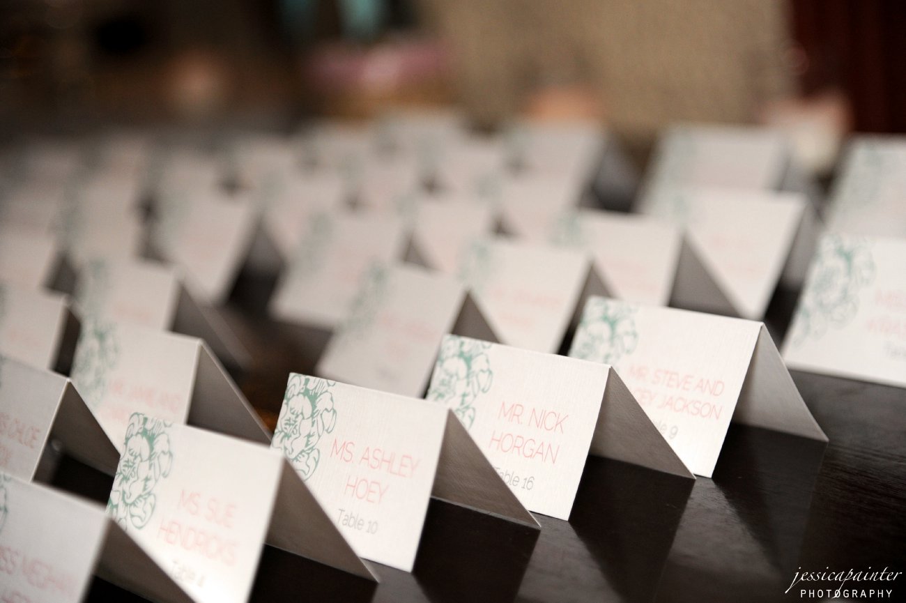 Wedding reception details, place cards, Wedding Photography, Longfellows, Saratoga, NY