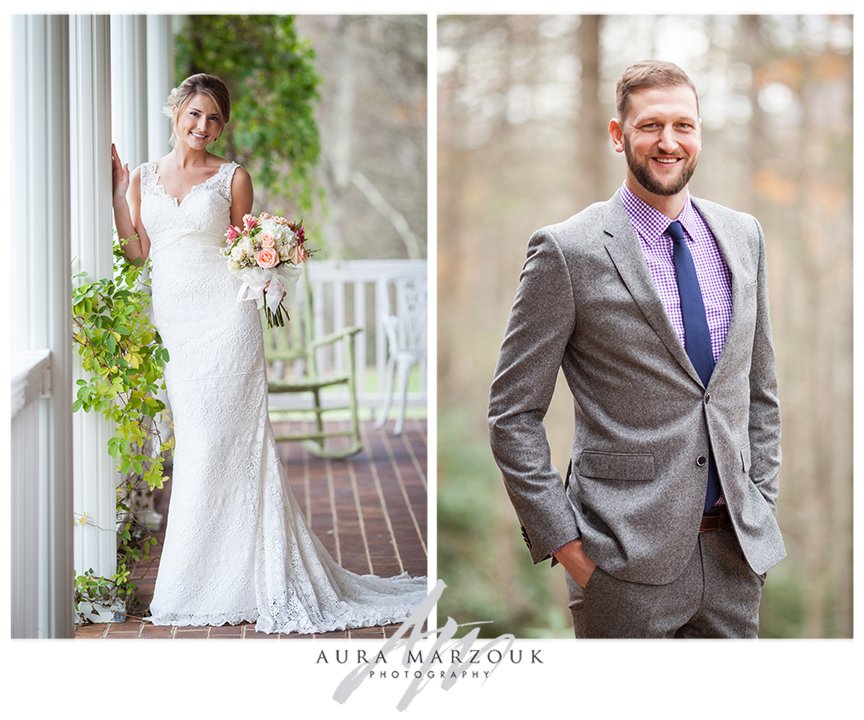 I love her dress, and he looks very dapper in his tweed suit!