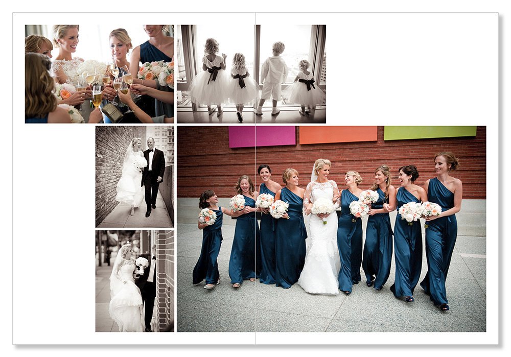 Bride with father outside St. Pauls Catherdral
