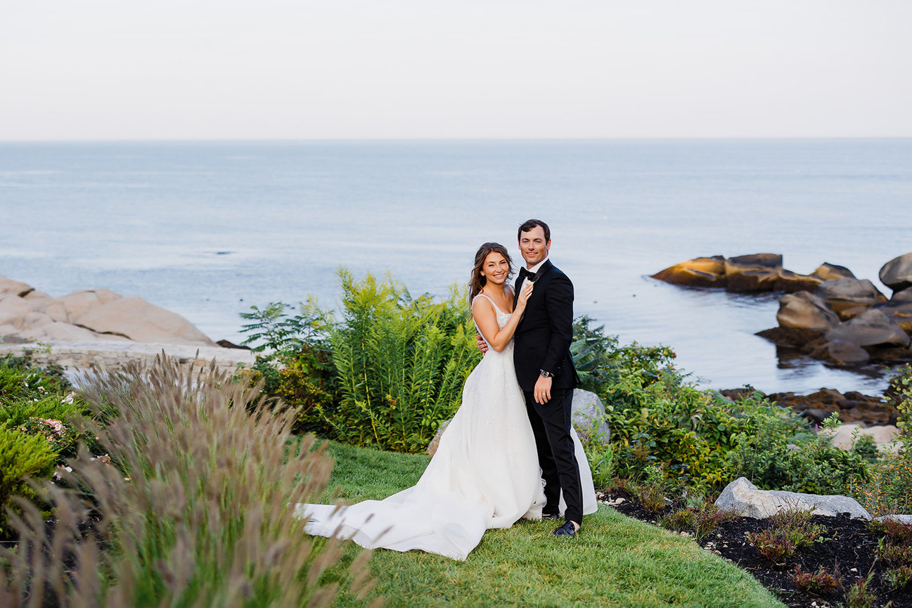 A Romantic Coastal Wedding at Viewpoint Hotel in York, Maine. Katie and James