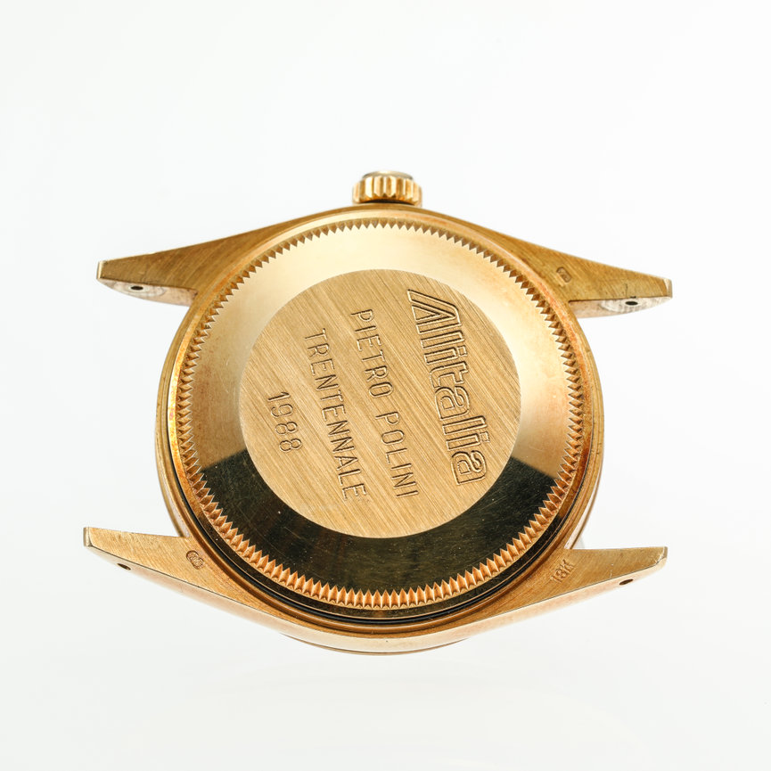 Rolex DATE 15038 18K Alitalia Papers 1989 - Roy & Sacha Davidoff SA