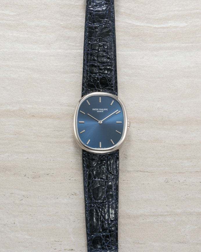 Patek Philippe Ellipse 3848G Blue Dial 1988