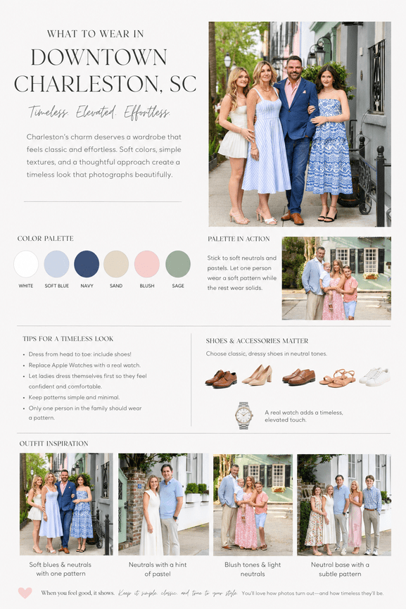 What to Wear: Family Portraits in Charleston SC