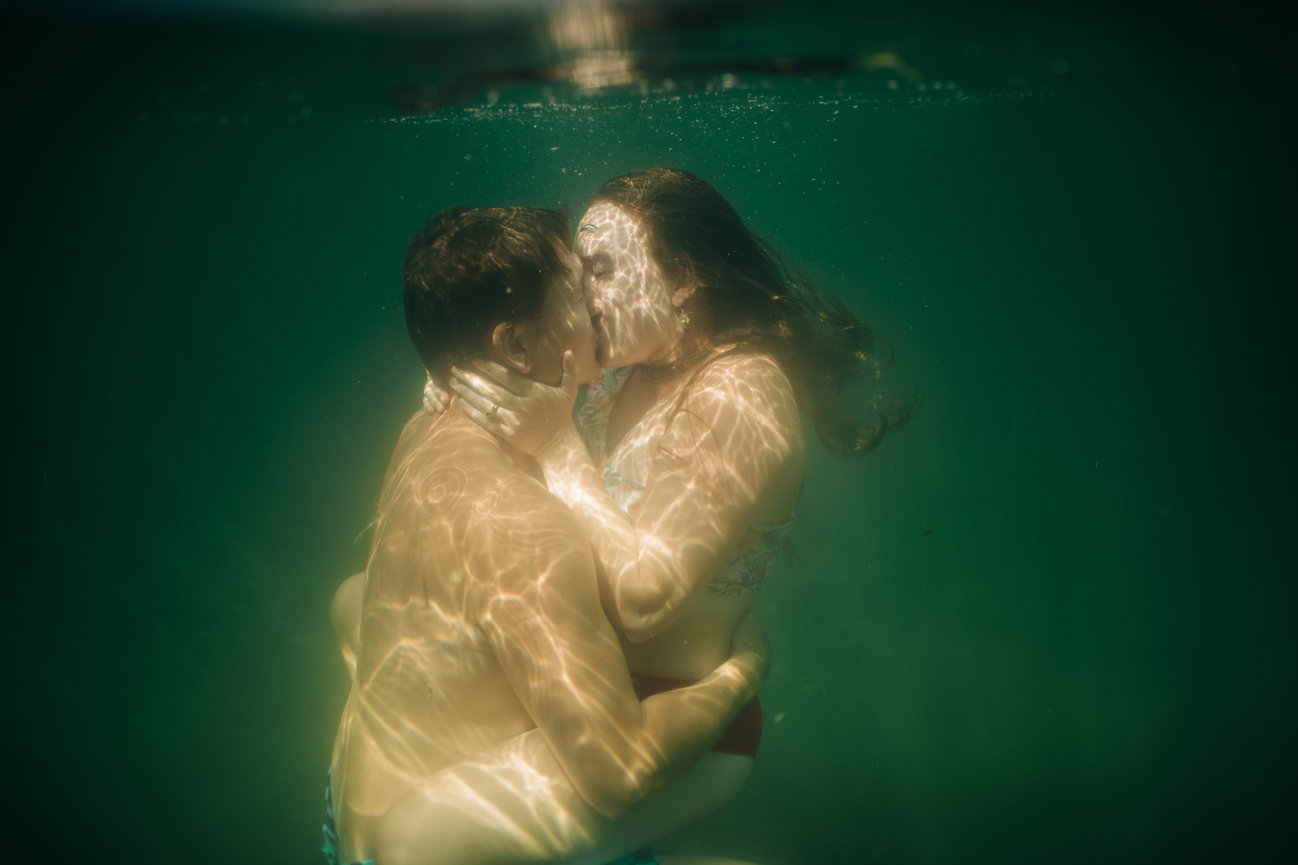 Young and In Love: Underwater Portraits in Crystal Lake Maine