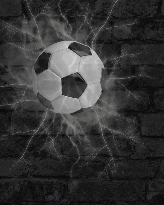 Lightening Digital Background Soccer