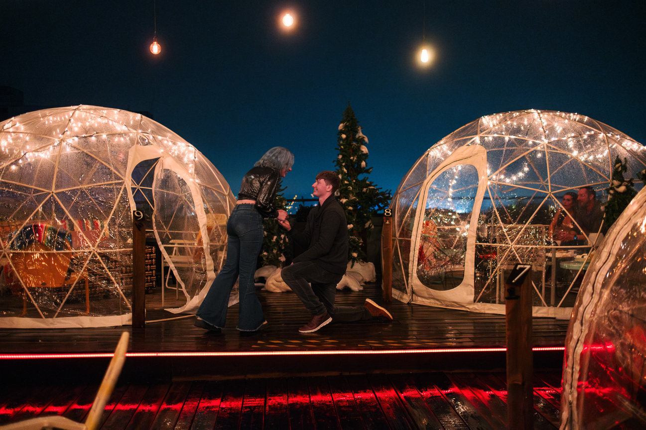 Proposal photography with weather concerns