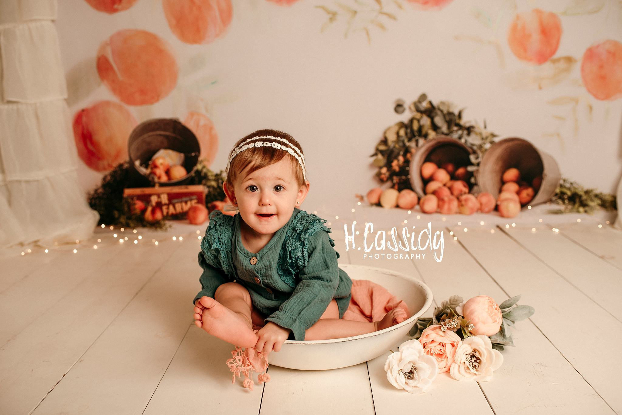 PEACH CAKE SMASH SESSION ARIZONA PHOTOGRAPHER Heather Cassidy