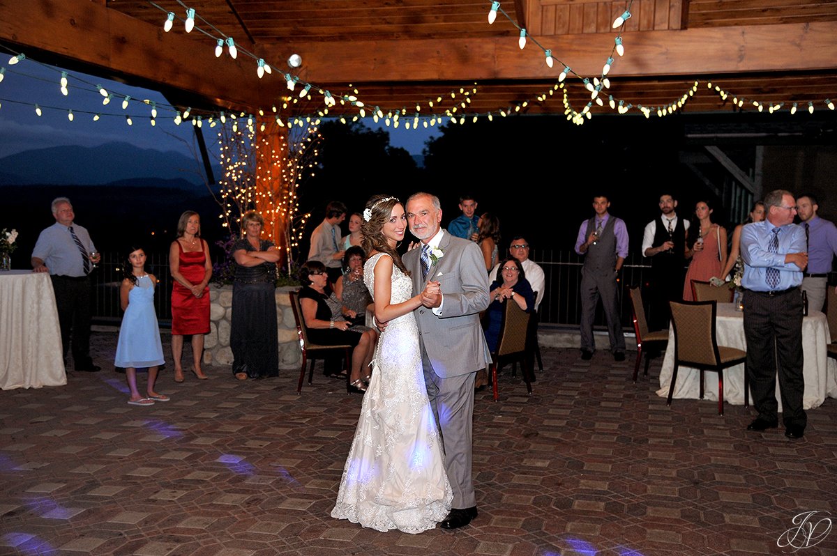 father daughter dance at reception lake placid golf club