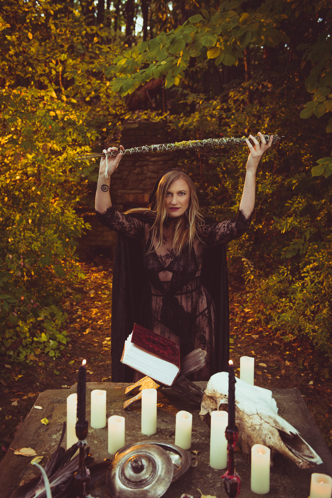 Spooky Season 2020 Boudoir Witch Shoot Bubbles And Berries Boudoir