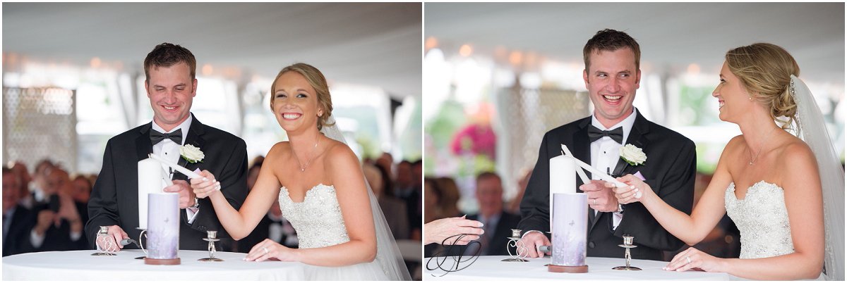 outside ceremony white tent saratoga national