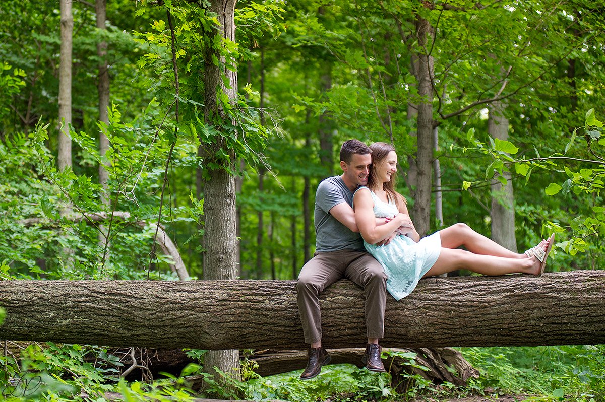 engagement photos in nature  chimney bluffs state park