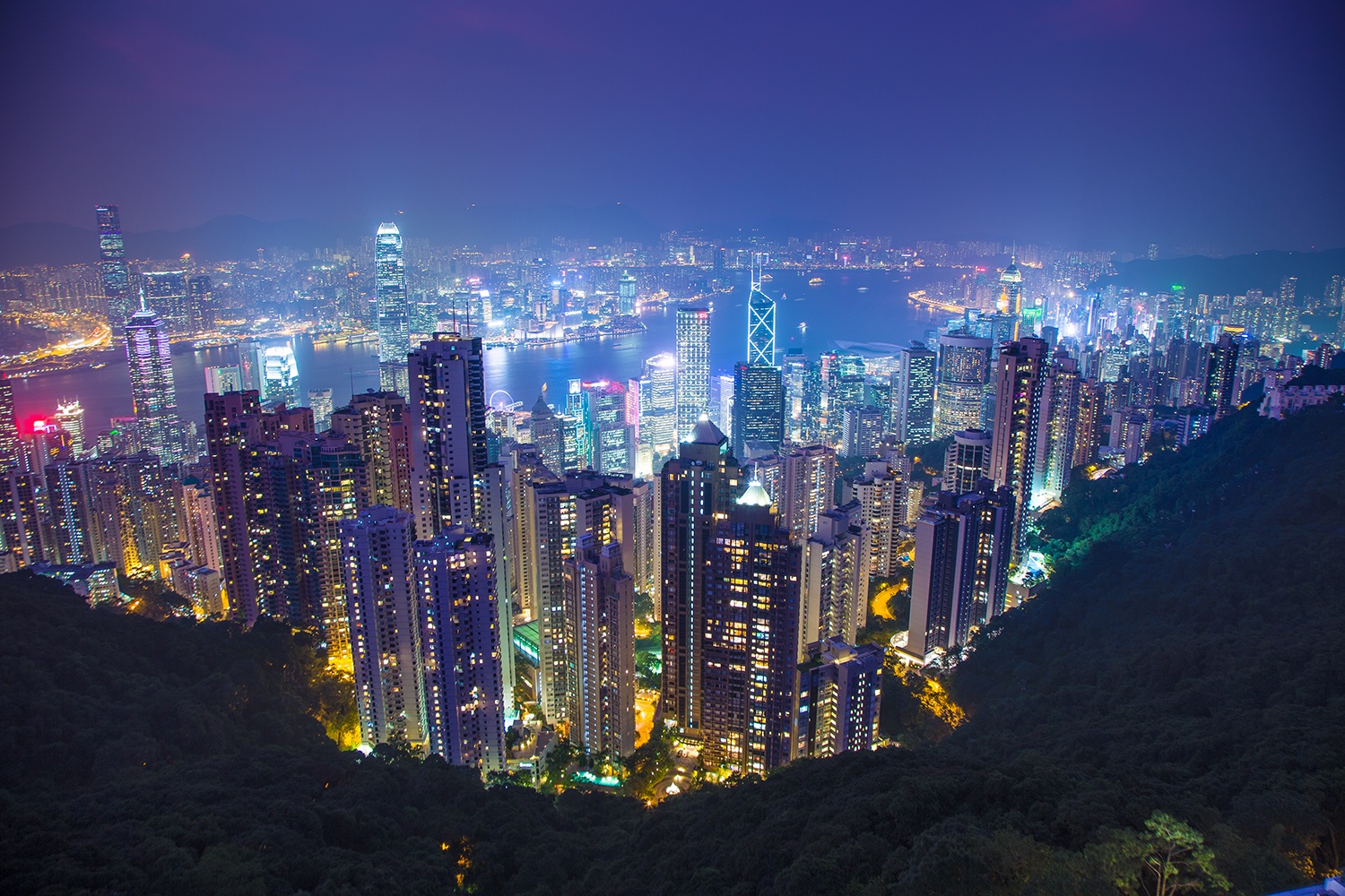 Hong Kong by night - Jim Zuckerman photography & photo tours