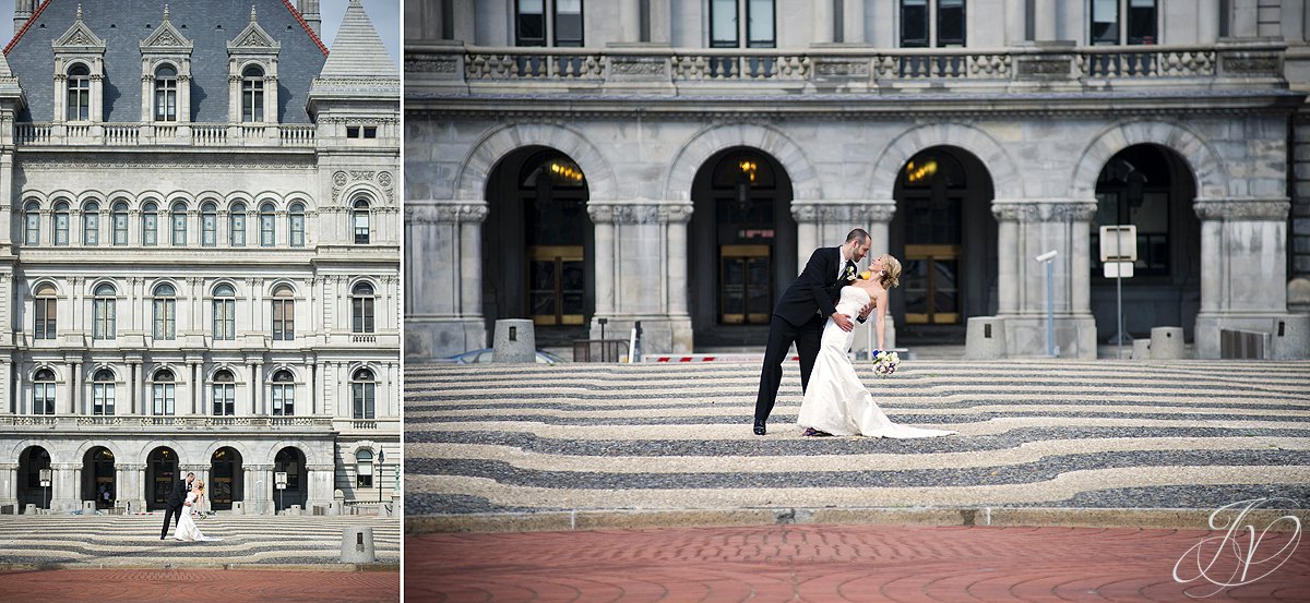 First Look photos, empire state plaza, Albany Wedding Photographer, 11 North Pearl, bridal portrait photography