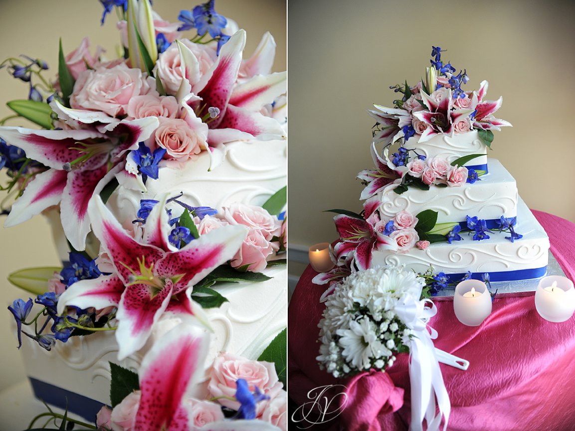 reception detail photos, Waters Edge Lighthouse, schenectady rose garden, Schenectady Wedding Photographer, wedding cake