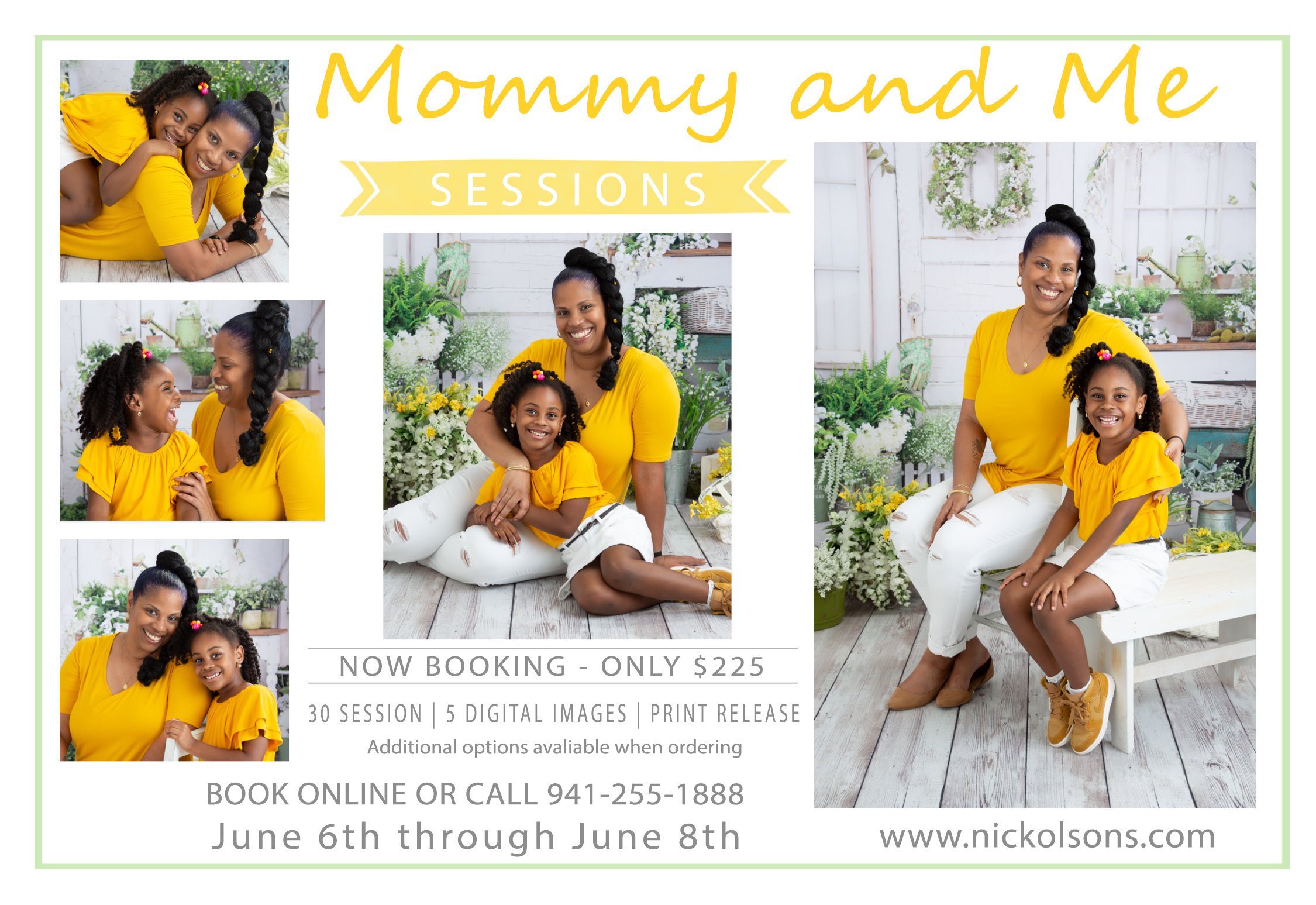 Mommy + Me Sessions - Nickolson's Portrait Studio