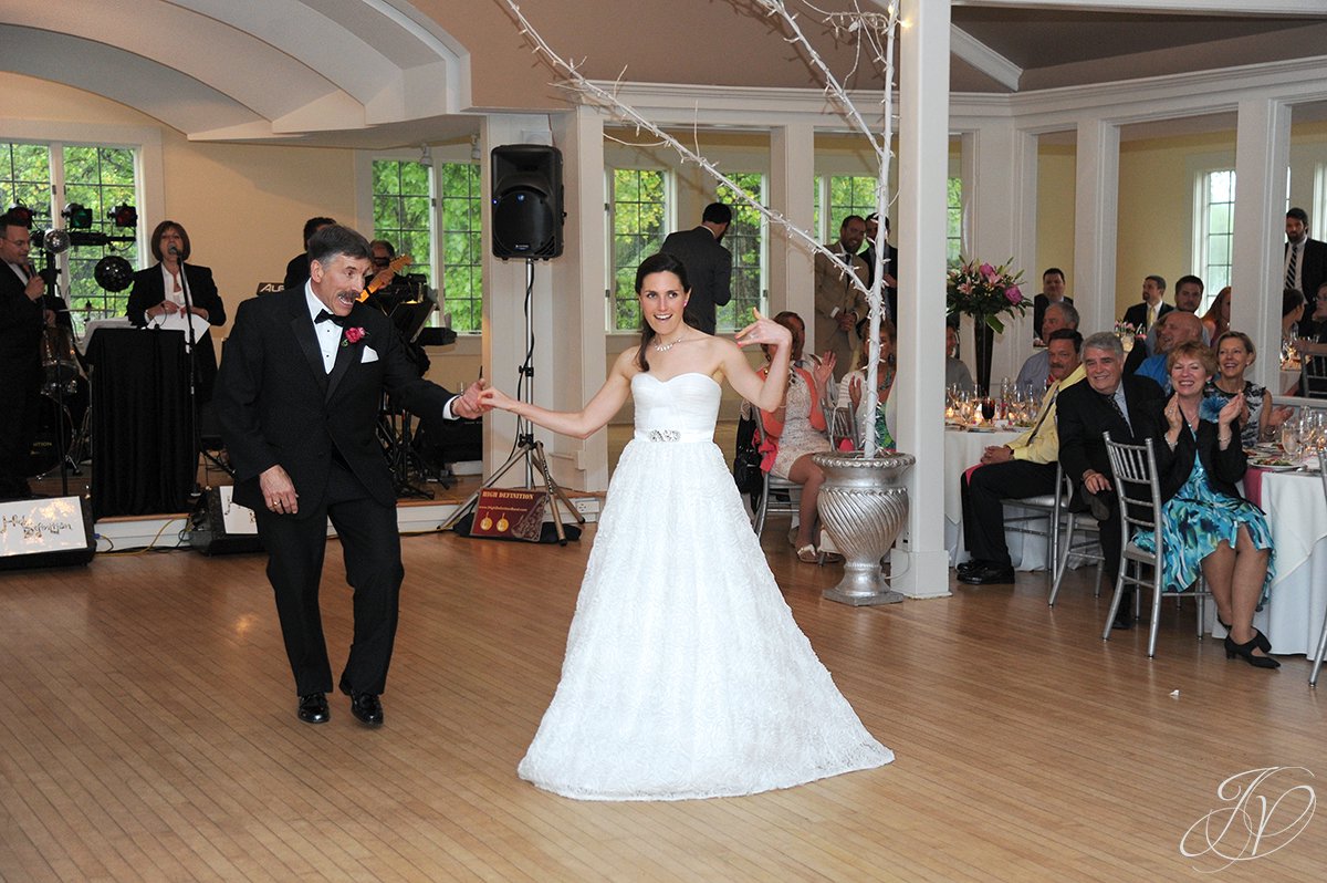 bride with father first dance photos, bride and father dancing photo, wedding reception photos, albany wedding photos