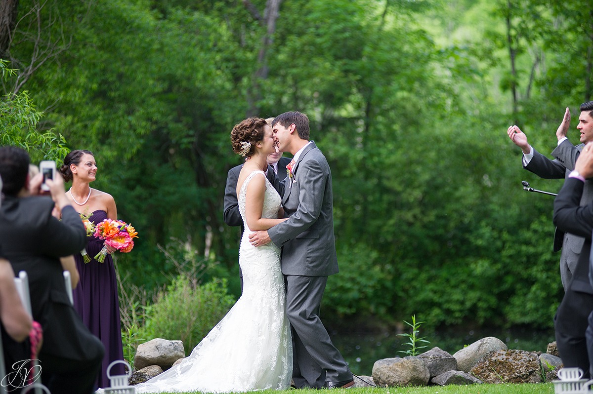 first kiss during the ceremony