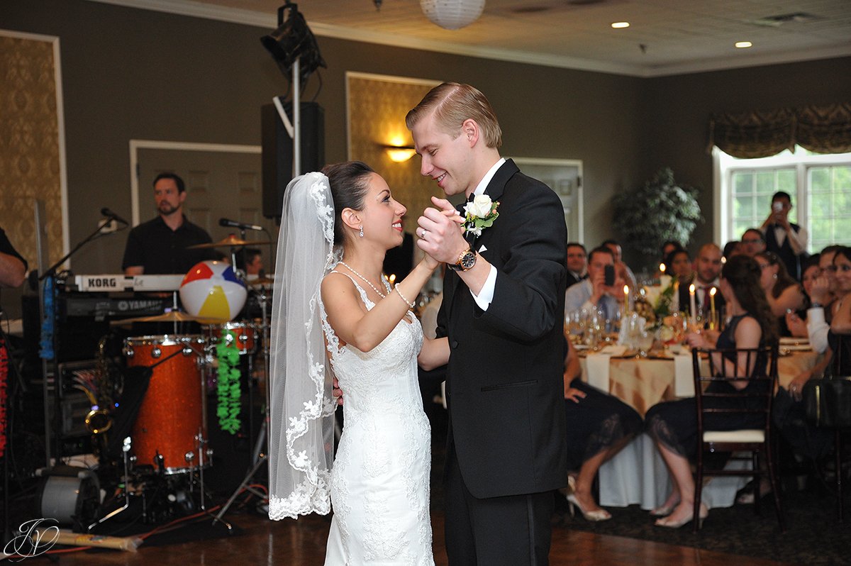 bride and groom first dance normanside country club