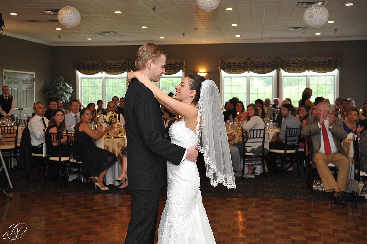bride and groom first dance normanside country club