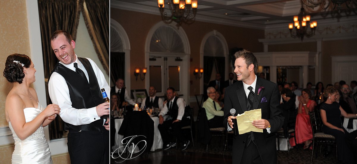 best man speech photo, wedding party dancing, The Glen Sanders Mansion, Albany Wedding Photographer, reception hall photo