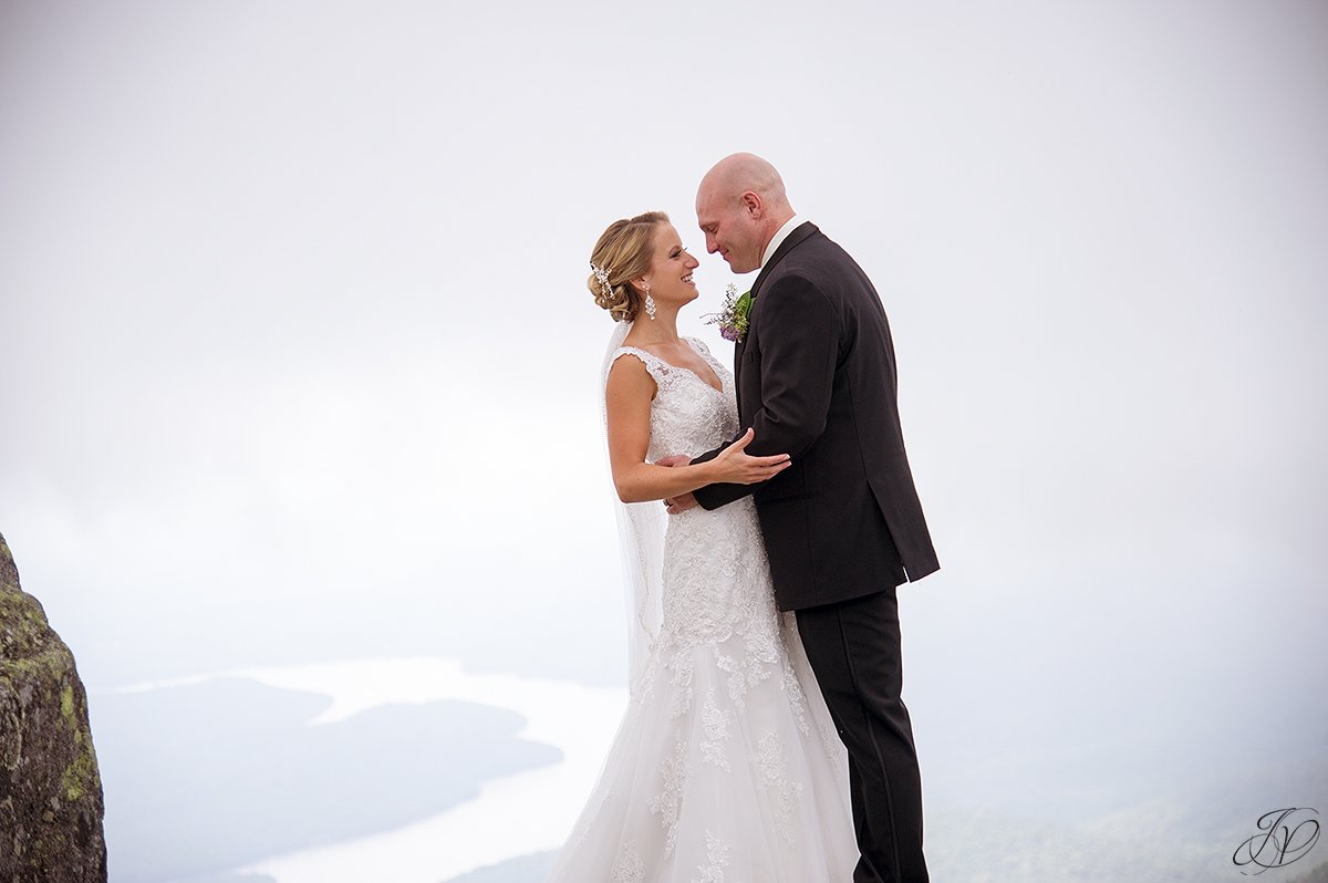 bride and groom whiteface mountain