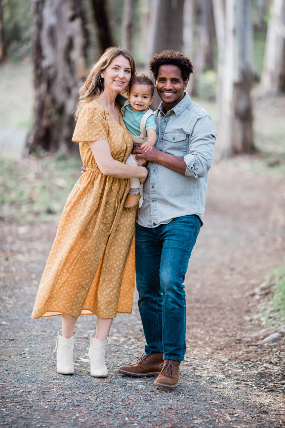 Family portraits during Sunset at Jack London State Park,  Sonoma Ca, taken by Sheila Johnson of Studio J Photography