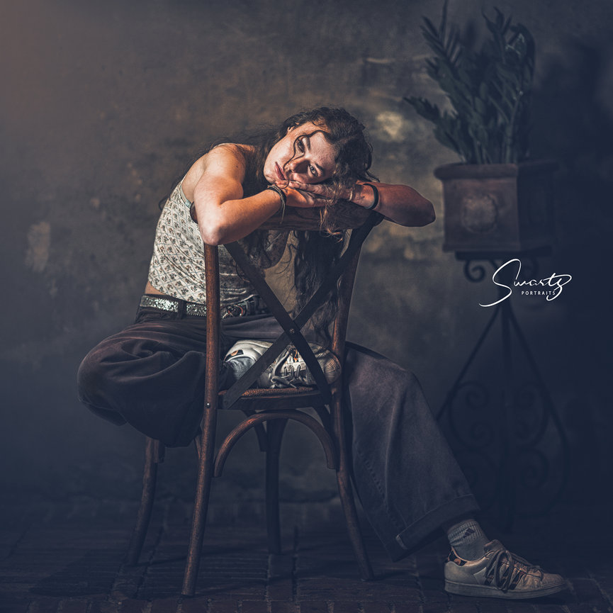 Thoughtful high school senior portrait, boutique fine art photography by Swartz Portraits in Spring TX