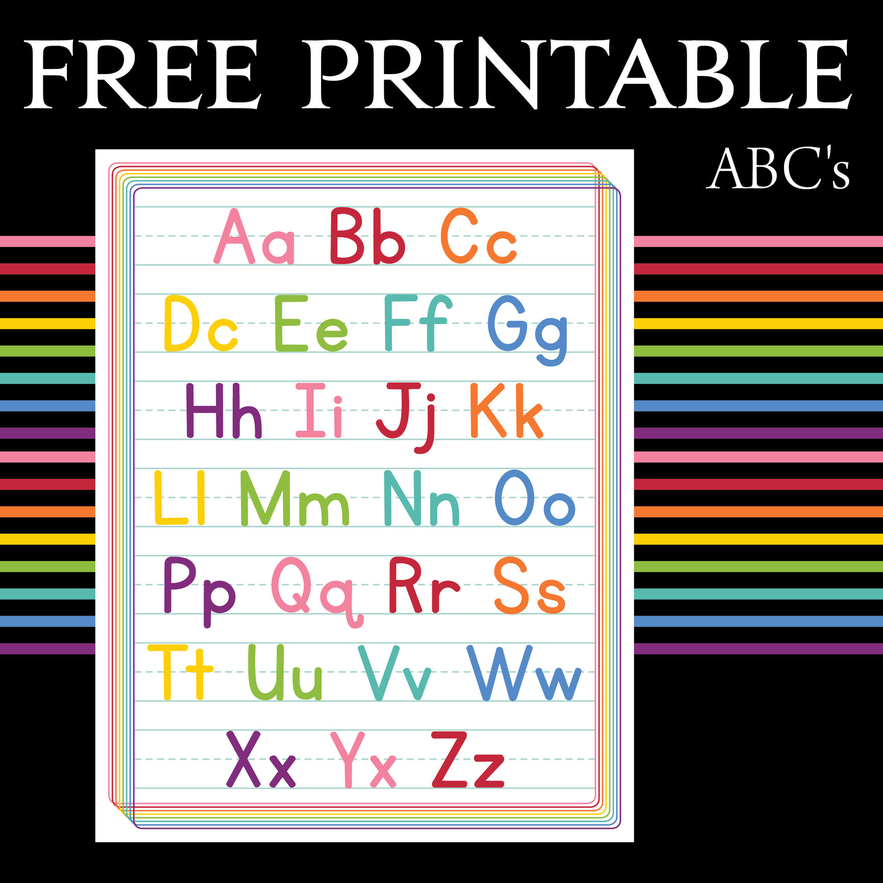 Abc's Text ABC's - Moya Lara • Exquisite Stationery & Design