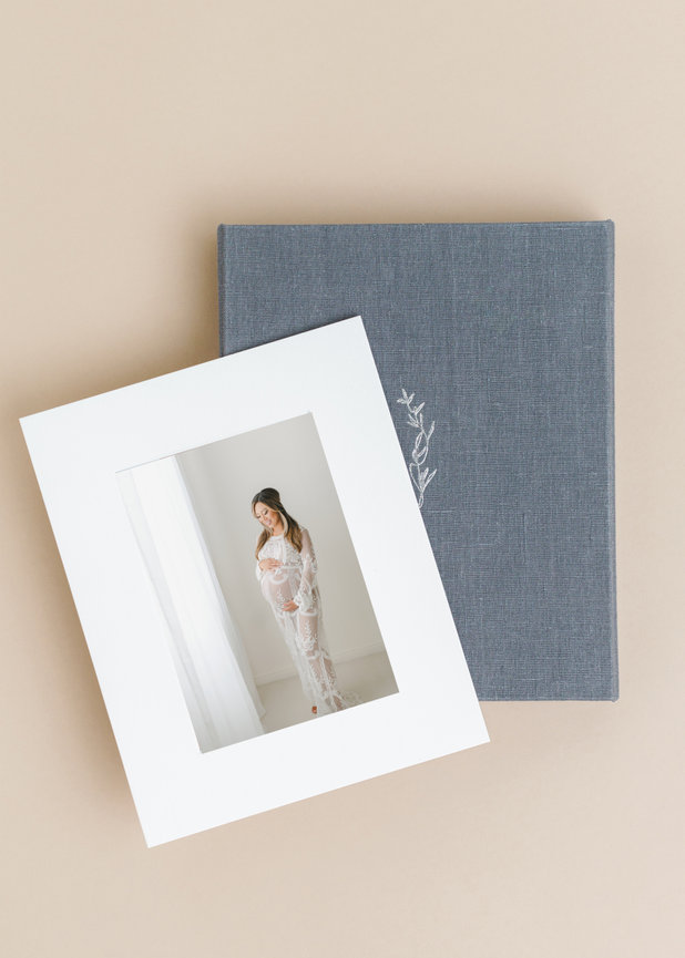matted prints from a Minneapolis Maternity Photographer