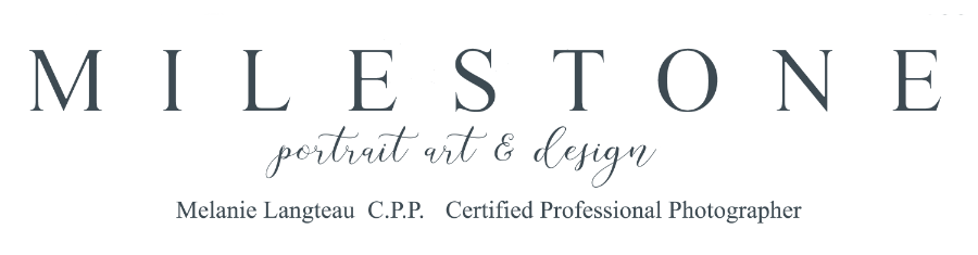 Milestone Portrait Art & Design Logo