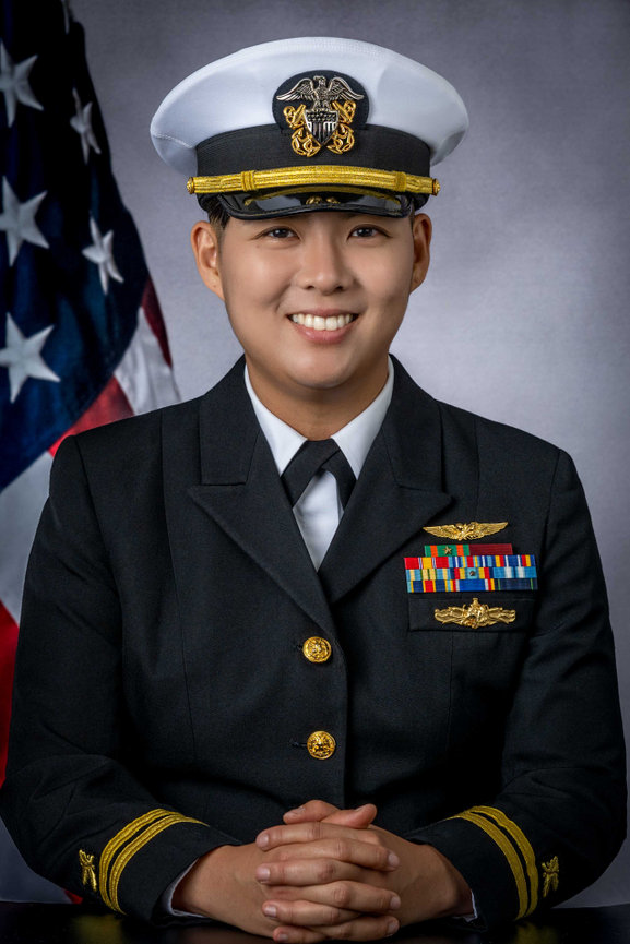 Naval Officer Portrait by Laura Hatcher Photography