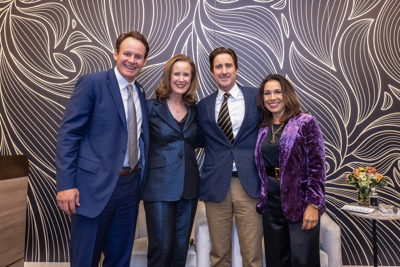 fort worth event photographer event venue crescent hotel. donor dinner with deborah ferguson, robert ratliff and luke wilson