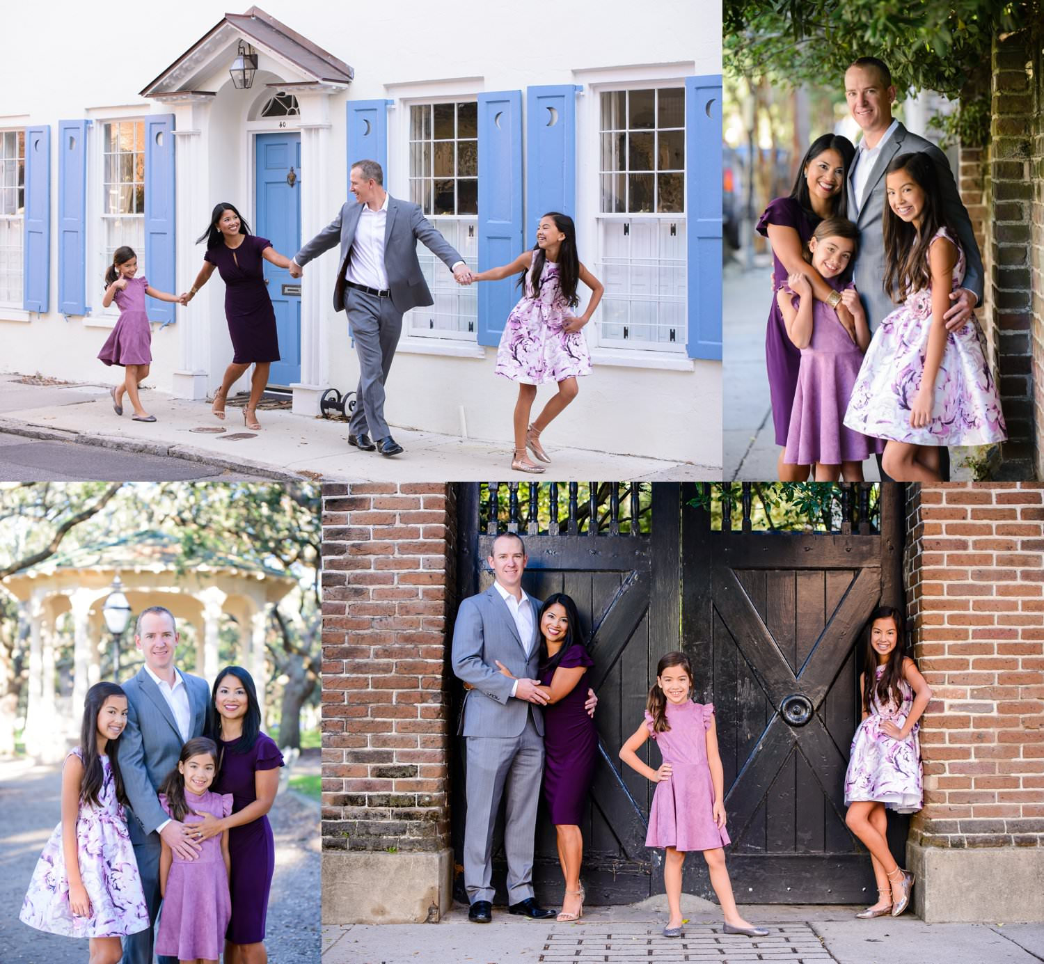 purple dress family photos Studio Family Portraits You Will Cherish For A Lifetime