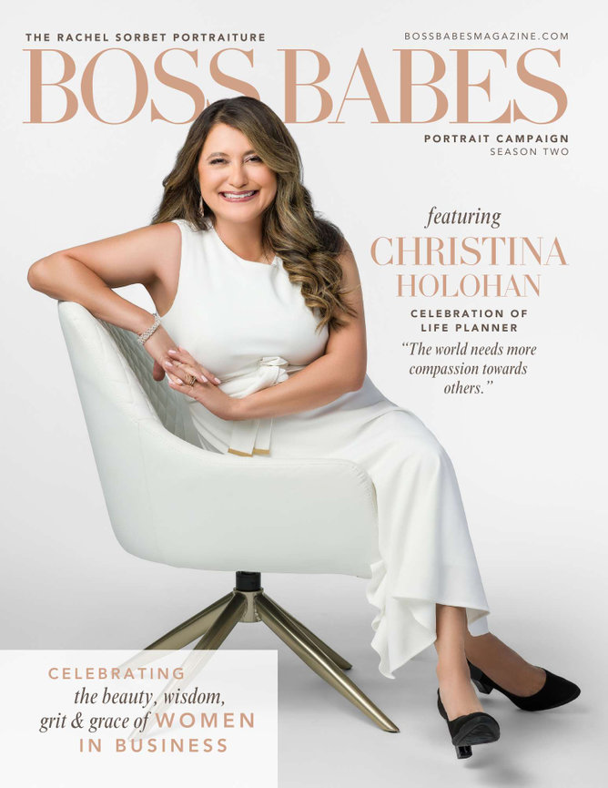 Christina Holohan on the cover of Boss Babes Magazine