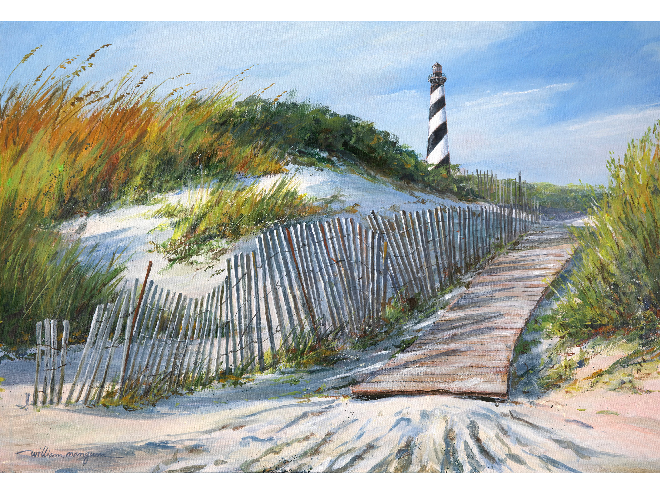 SEA PATH TO HATTERAS - William Mangum Fine Art