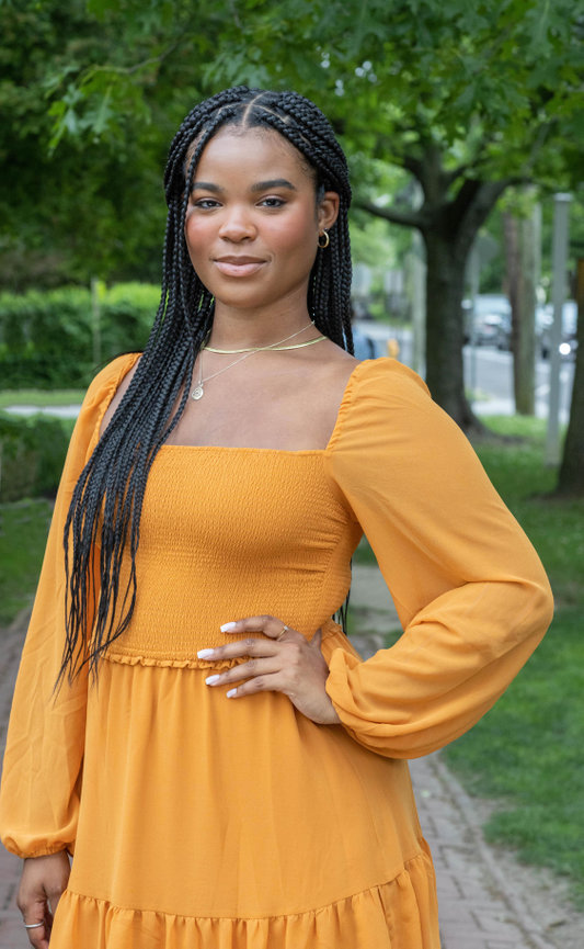 Strong, beautiful young woman professionally photographed