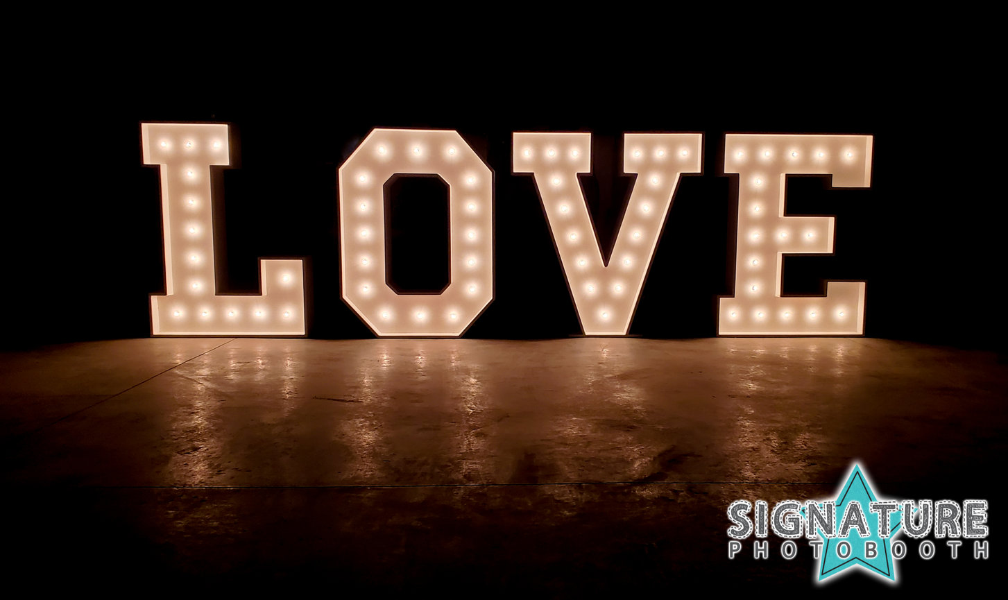 Marquee Letters, Photobooths & Light Boxes