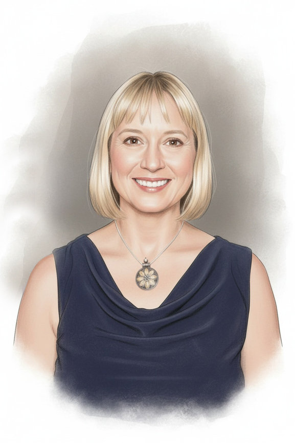 AI-generated graphite-style portrait created from a photo booth image in Dayton, Ohio