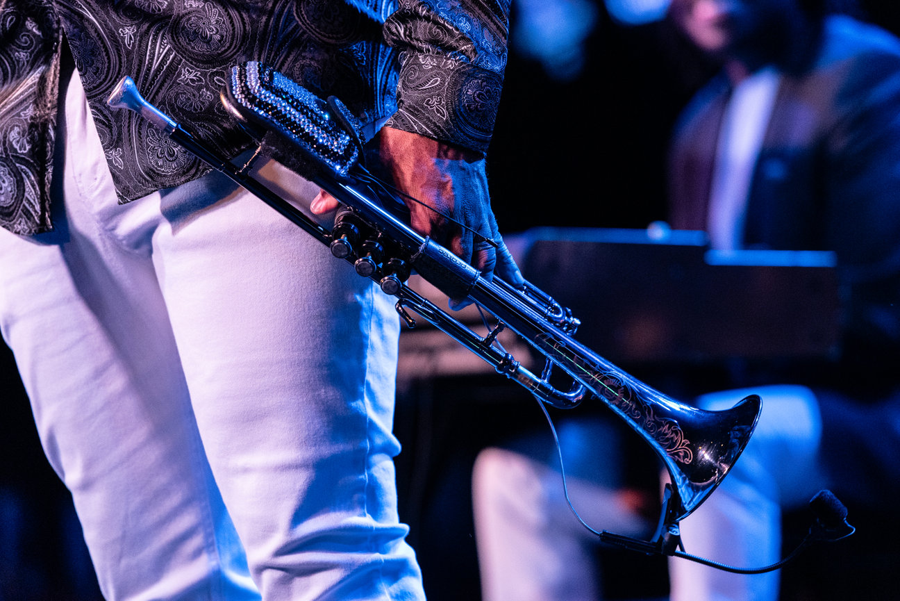 Lin Rountree trumpet at Rams Head On Stage
