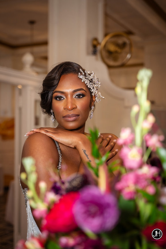 charlotte event photography at a bridal expo photographing a beautiful bride wearing exquisite gown best shot of the night jo hayes images