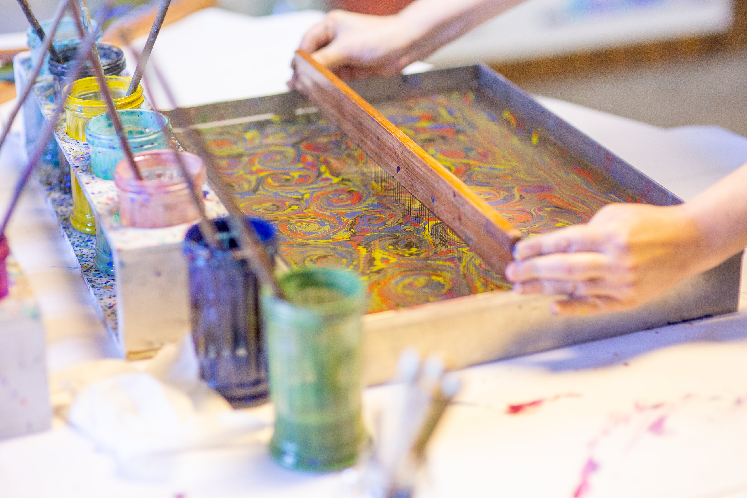 Ancient Art of Water-Marbling, Ebru